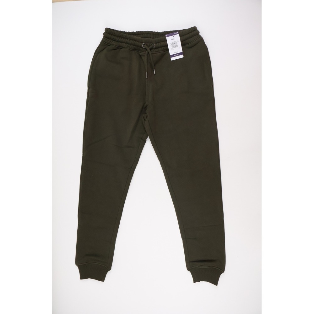 Next Joggers Slim Fit Olive Green Solid S NWT
